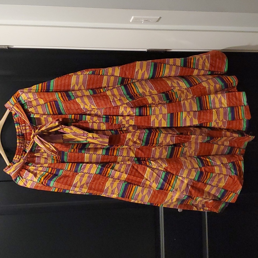 African Kente Maxi Skirt